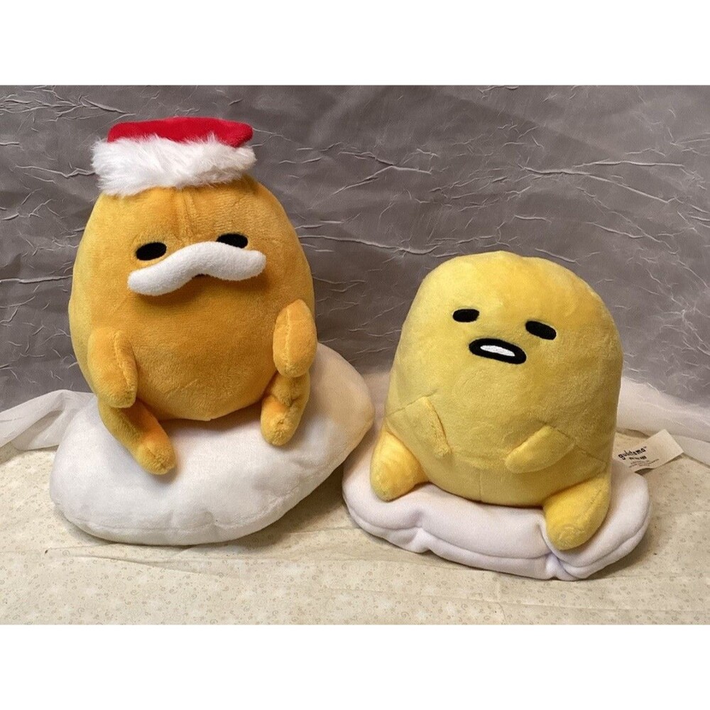 Sanrio Hello Kitty Gudetama Santa Christmas Edition & Lazy Egg Plush Toy 2023